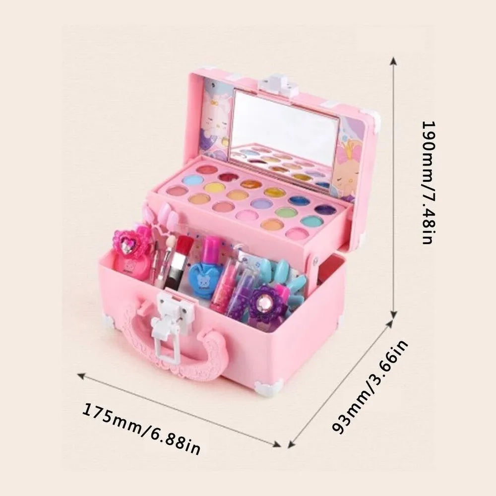 32PCS Kids Makeup Kit Make Up Remover Real Washable Princess Set For Girls UK