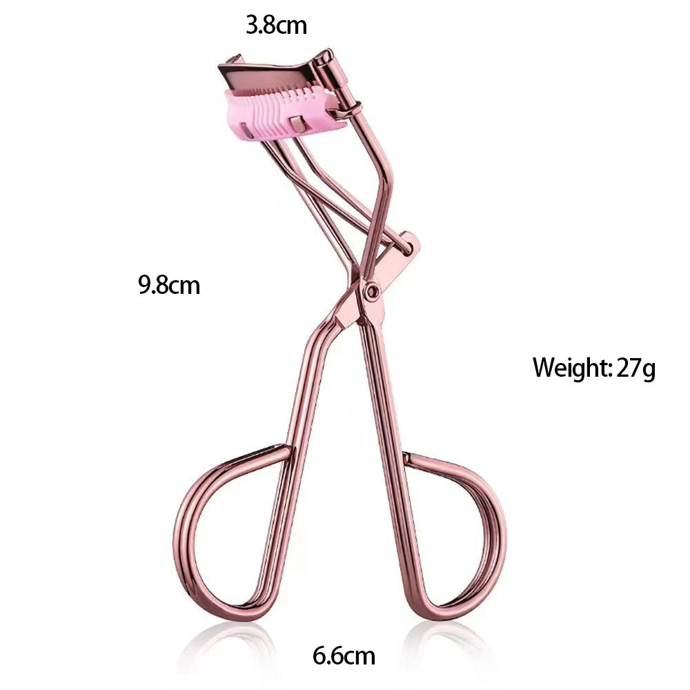 Professional Rose Gold Eyelash Curler Eyelash Cosmetics Makeup Tools Ladies Accessories Quick Styling Compact Portable