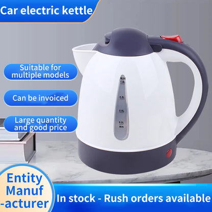 Portable car kettle wholesale car big truck 12v24v electric kettle cigarette lighter make tea boiling cup 1000ML