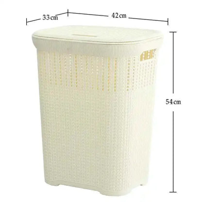 Nordic Wind Plastic Home Bathroom Laundry Basket Living Room Multi-purpose Toy Basket Bedroom Clothing Storage Basket