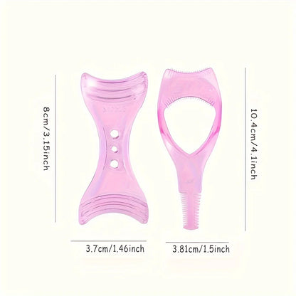 1pc 3D Triple Function Eyelash Assistant Tool, Mascara Applicator Guide, Eyeliner Assistant, Anti-Clumping Eyelash Separator