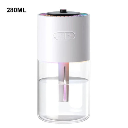 Creative Starry Sky Projection Humidifier Mini Rotating Car Air Humidifier with LED Light USB Electric Aroma Diffuser for Bedroo