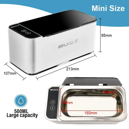 Xiaomi MIJIA Ultrasonic Cleaner Glasses Jewelry Cleaner Ultrasonic Cleaning Machine Ultrasound Wash Bath For False Teeth 500ml