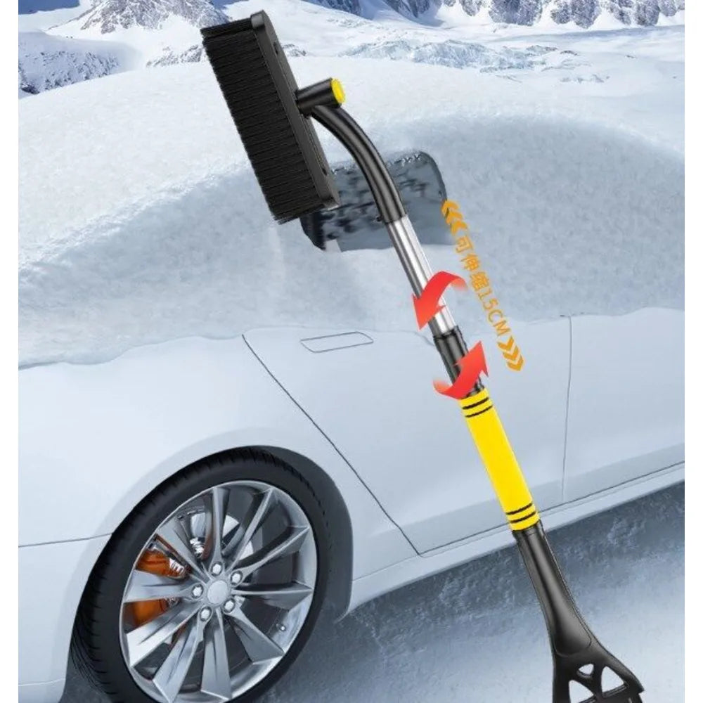 1~2PCS Portable Telescc Shovel Kit With Ice Scraper And Snow Brush UK