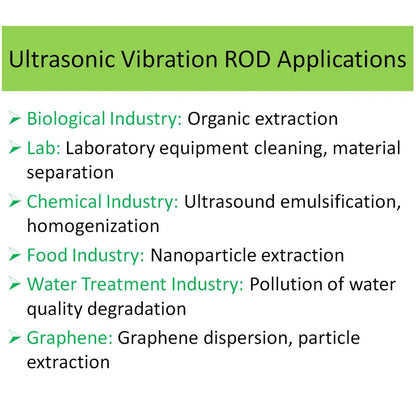 28KHz Lab Ultrasonic Homogenizer Ultrasound Rod Sonicator Vibration Bar for Medicine Herbal Plant Extractor Oil Liquid Mixing