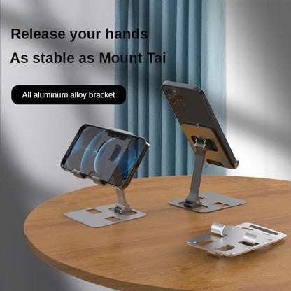 Universal All Aluminum Alloy Foldable Desk Phone Holder Mount Stand For Mobile Phone Holder For Tablet Desktop Metal Holder