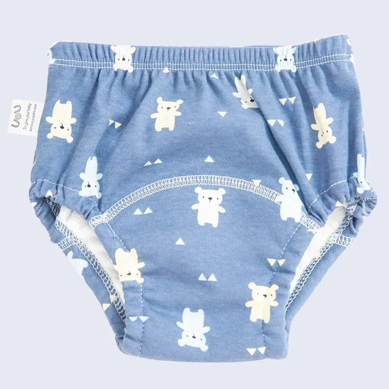 6 Layers of Waterproof and Reusable Cotton Baby Training Pants Baby Shorts Underwear Baby Diapers Diapers Underwear Diaper