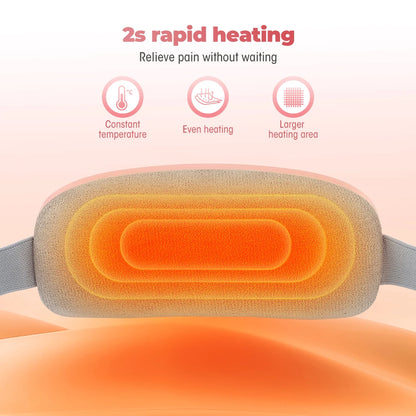 Electric Belly Massager 3 Gears Vibrating Heating Pad For Menstrual Waist Stomach Uterine Warm Belt Abdominal Muscle Massager