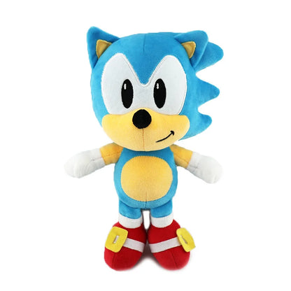 25-28cm Anime Plush Doll Toy Hedgehog Super Sonic Shadow Knuckles Amy Rose Cartoon High-value Creative Peripheral Birthday Gift