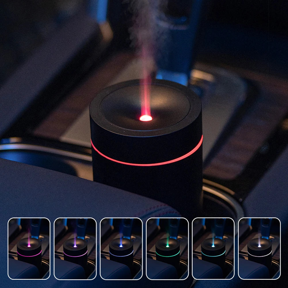 100ml Car Humidifier Aromatherapy Diffuser with 7 Color Changing Light Car Humidifier Air Freshener 2000mAh for Car Home Office