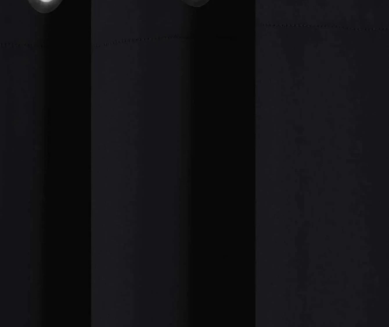 1PC Black High Blackout Curtains for Bedroom and Living Room