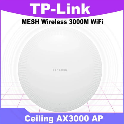 TP-Link AX3000 Wi-Fi6 MESH Router Celling AP Access Point Wireless PoE AP Dual Band 5GHz High-Power Wifi Repeater Hotspot