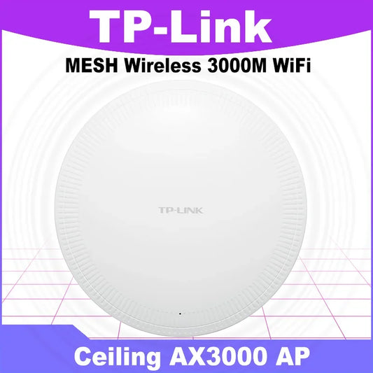 TP-Link AX3000 Wi-Fi6 MESH Router Celling AP Access Point Wireless PoE AP Dual Band 5GHz High-Power Wifi Repeater Hotspot