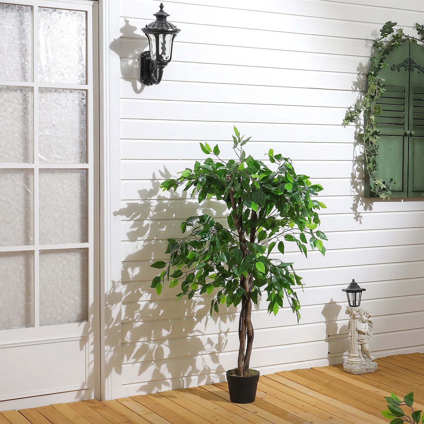 【Breeins】Artificial Plant Fake Green Tree in Pot