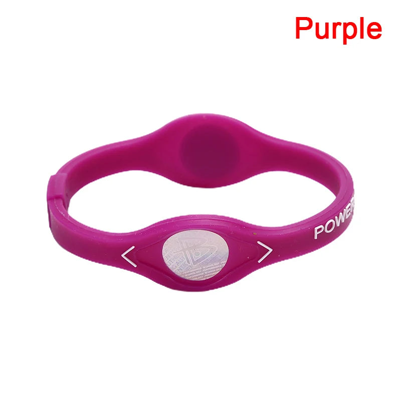 1pc Power Balance Energy Health Bracelet For Sport Wristbands Ion Silicone Band Gift