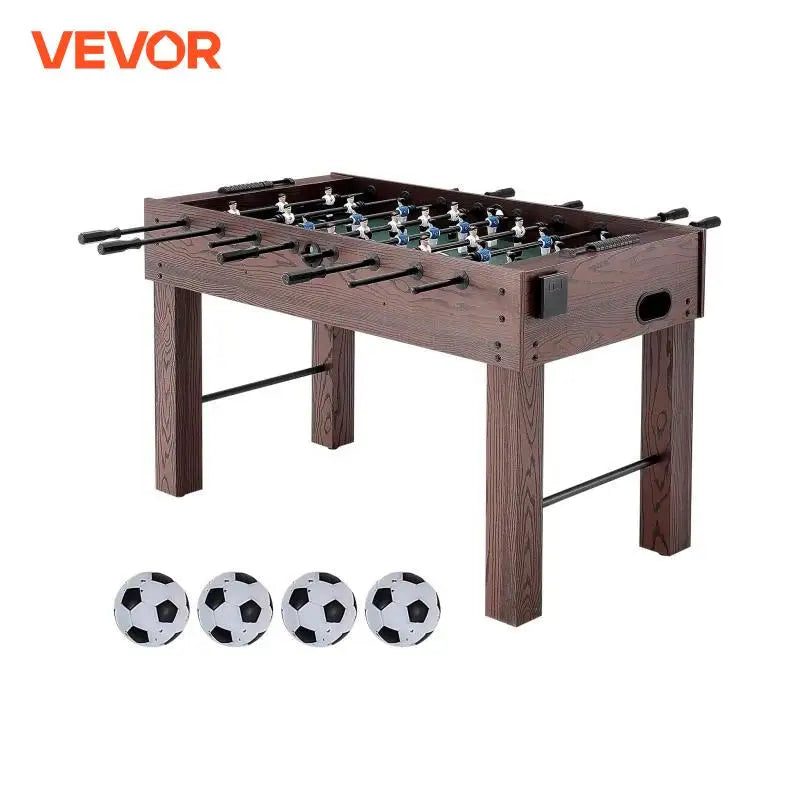 VEVOR Foosball Table Indoor Full Size Foosball Table for Family Soccer with Foosball Table Set Include 4 Balls and 2 Cup Holders