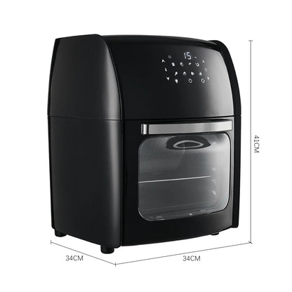 12L Air Fryer with Rotisserie Basket with Automatic Power Off & Memory Function