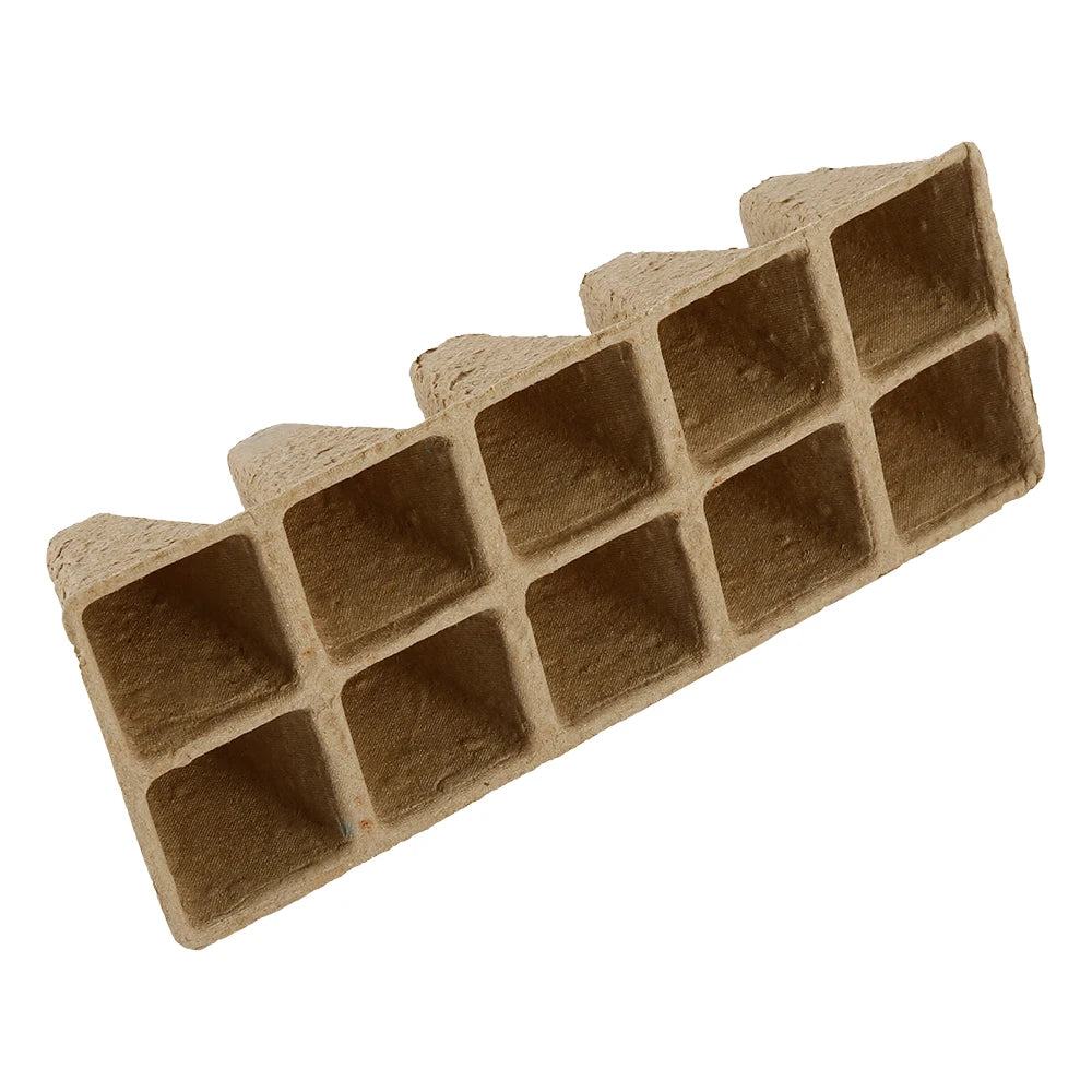 10/20Pcs Seed Starter Tray 10 Cells Biodegradable Pots Seedling Germination Trays Plant Starter Trays for Garden Balcony Plants