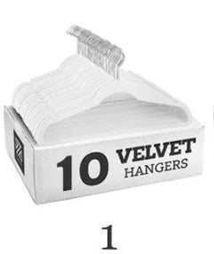 Velvet Non-Slip Hangers 10 Pack Gray Flocking Multifunctional Anti Slip Clothes Hanger Wrinkle Resistant Adult Plastic