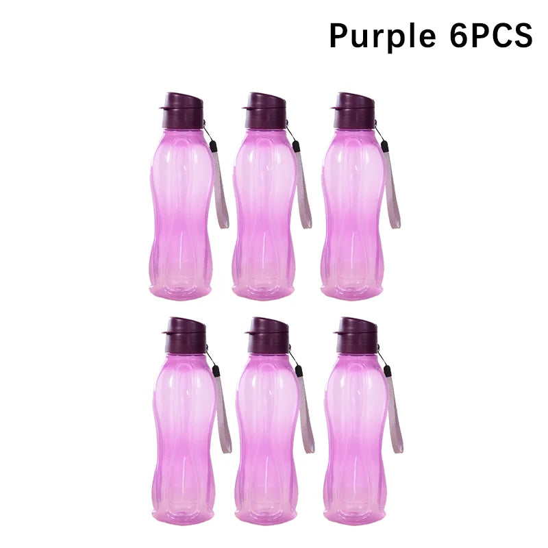 800ML Bottle Plastic Water Bottle Portable Outdoor Sports Water Cup Large Capacity Solid Color Space Cup Plastic Drinkware