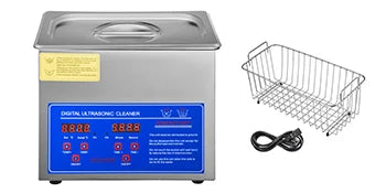 VEVOR Ultrasonic Cleaner Digital Timer  2L 3L 6L 10L 15L 22L 30L Stainless Steel Bath Jewelry Glasses Watch Cleaning Machine