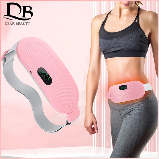 Uterine Warm Belt Multi-functional Hot Compress Vibration Massage Menstrual Pain Relieve Abdomen and Waist USB Charging