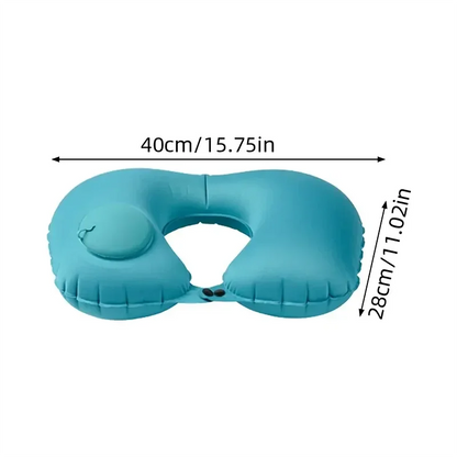 2024 New Inflatable Pillow Travel Portable Neck Protection Pillow Press Inflatable U-shaped Pillow Travel Storage Neck Pillow