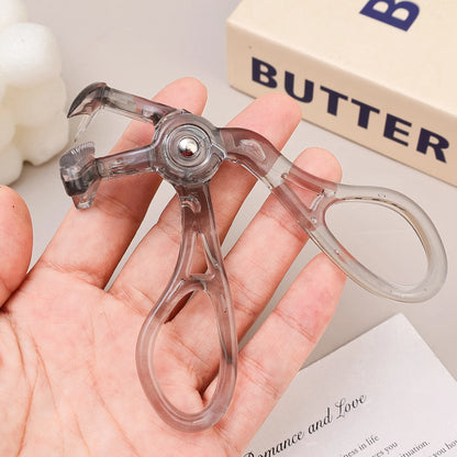 Professional Eyelash Curler Frameless One-clip Curling Comb Tooth Eyelash Curler with Refill Pad Long-lasting Shaping Lash Tools