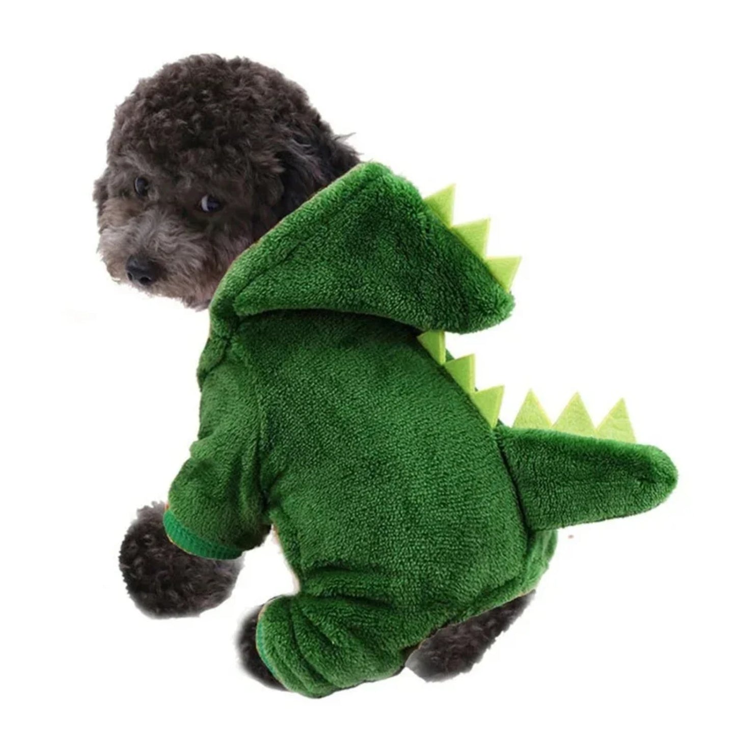 Pet Cat Dog Halloween Dog Clothes  Small Dogs Funny Dinosaur Cosplay Costume Winter Warm Cat Coat Fleece Hoodies Sweater Apparel