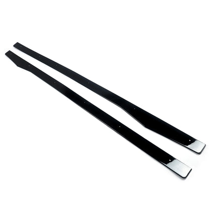 FOR MERCEDES C CLASS W205 C205 A205 AMG STYLE SIDE SKIRTS EXTENSION BLADES 2014-2021