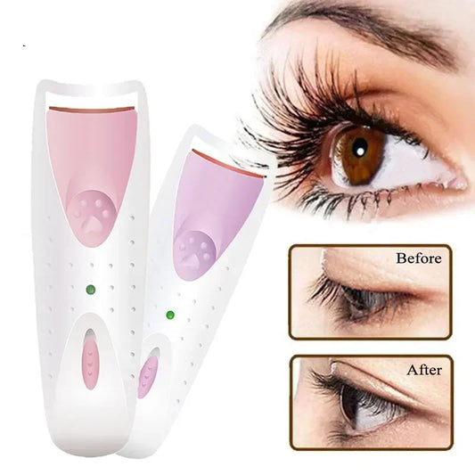 Electric Eyelash Curler Pink Lasting And Portable Shaping Curling Eyelash Clip Charging Model Fast Heating