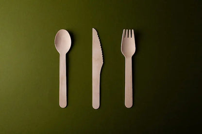 150 Pcs Disposable Wooden Cutlery Set Includes Forks, Spoons, For Party, Outdoor Picnic, Family & Friends Gathering, Ice Cream