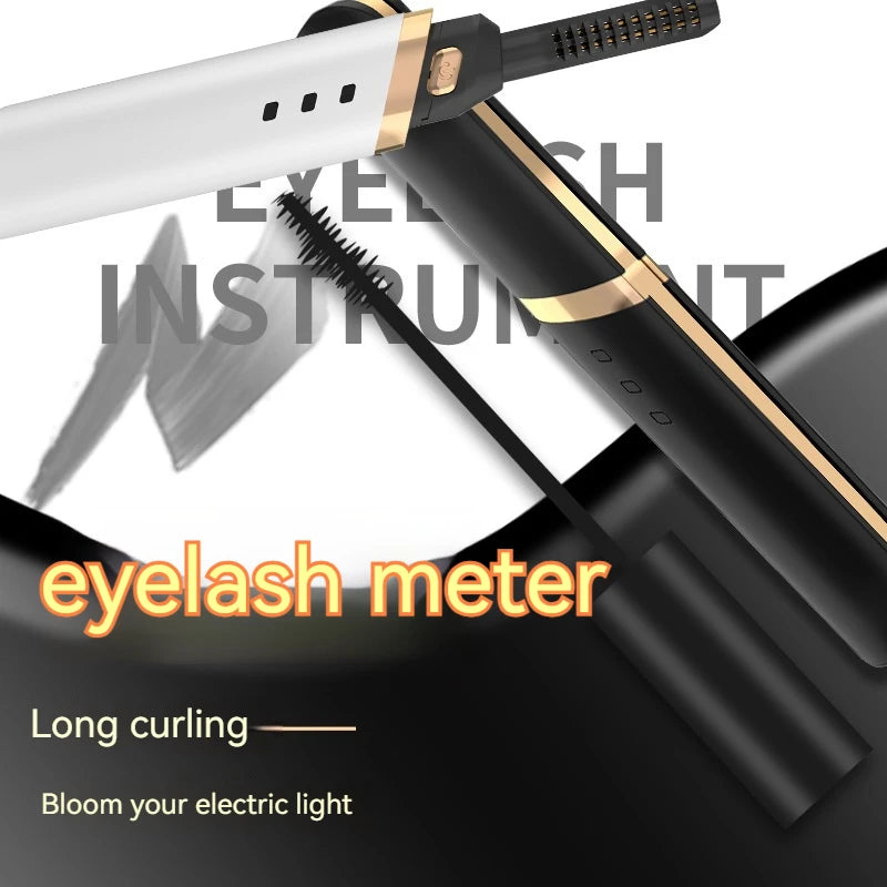 1 Pack rechargeable portable eyelash curler, temperature adjustable heated eyelash curling tool, USB charging long-lasting curli