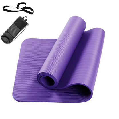 Yoga Mat Pilates Fitness Mat NBR Non Slip Yoga Cushion Travel Fitness Exercise Pad for Women Home Gym Floor Workout Gym Exercise