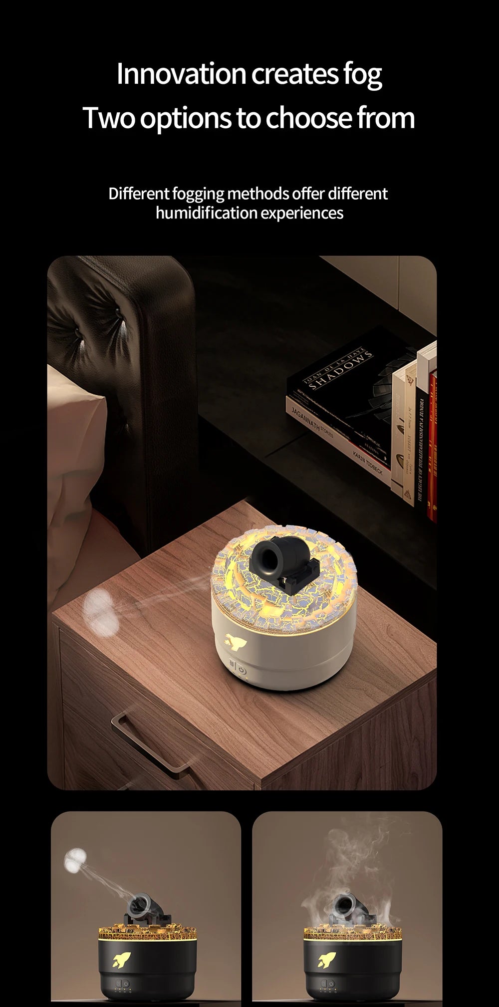 2024 New Creative Home Lava Crack Aromatherapy Machine Humidifier Hotel Essential Oil Diffuser Aromatherapy Machine