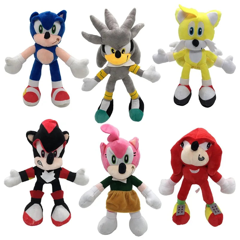 【New Arrival】28cm Sonic Super Sonik Plush Toy  Hedgehog Doll for Kids | Safe Materials |  Ideal Birthday Gift for Children