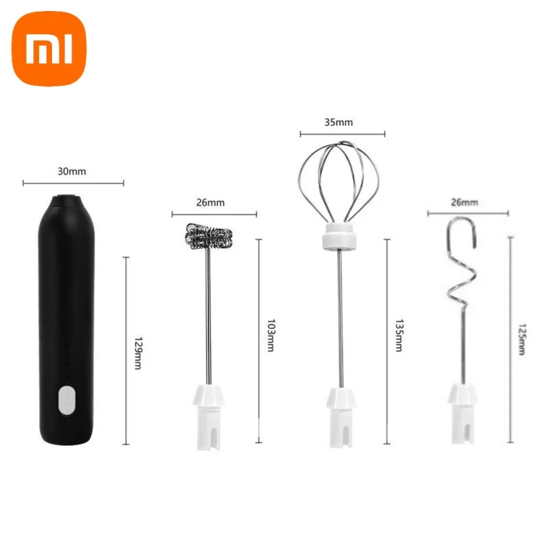 Xiaomi Electric Wireless Milk Frothers Blender Handheld Mini USB Rechargable 3 Speeds Coffee Mixer  For Coffee Cappuccino Cream