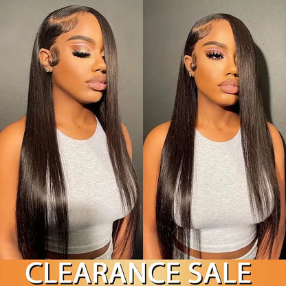 30 34 36 Inch Bone Straight 13x4 Lace Frontal Wig Brazilian Human Hair Wigs For Women 13x6 HD Lace Front Remy Hair Fast Shipping