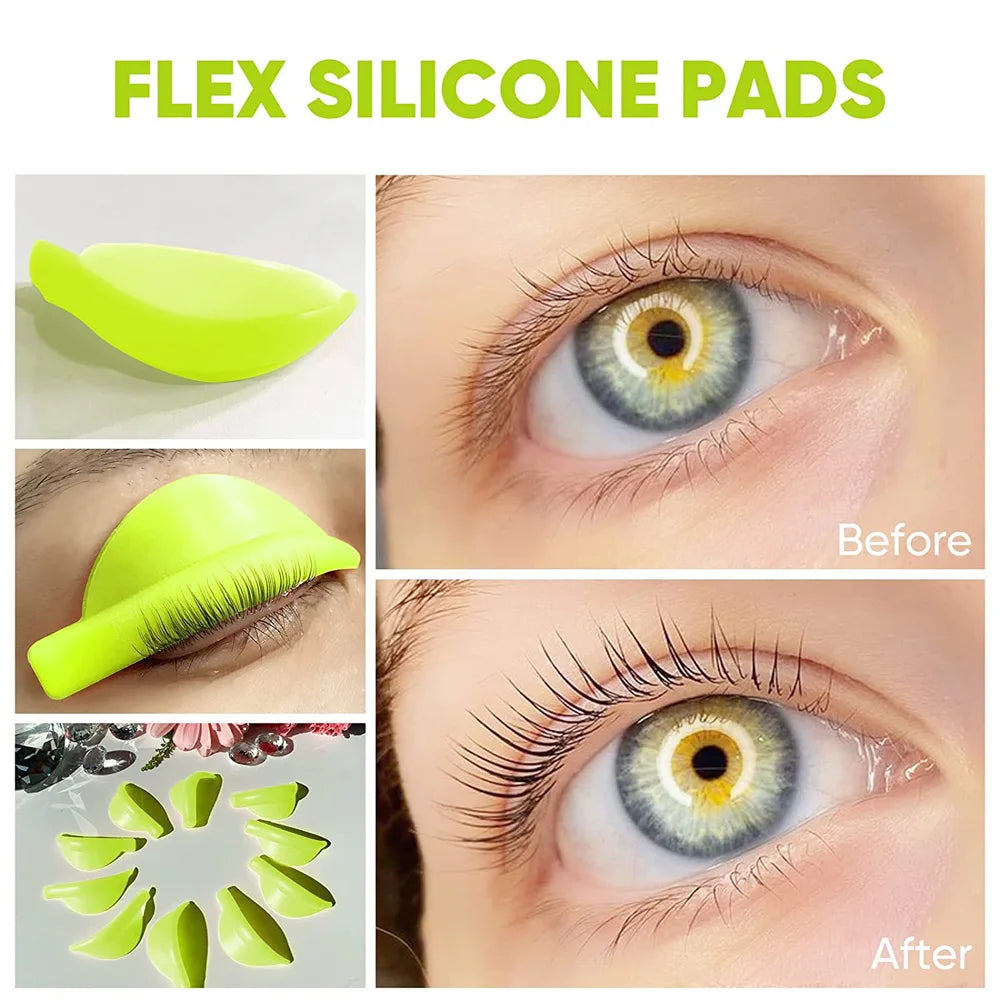 5 Pairs Lash Lift Rods Silicone Eyelash Pads (XS/S/M/L/XL) for Lash Lift Eyelash Perming Curler Lift Eyelashes Makeup Tool