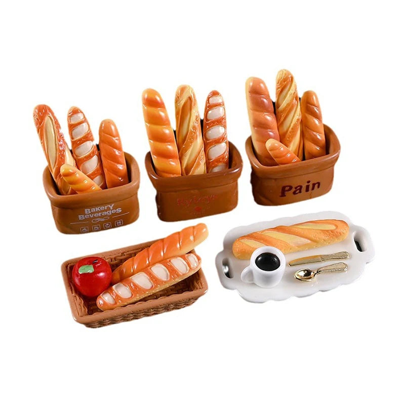 1 Set Resin Miniature Food Play  Combination Set Doll House DIY Materials Handmade DIY Accessories