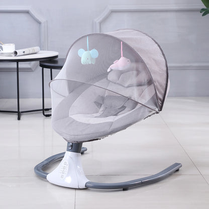 Putybudy S-Y608 Motorized Baby Swing for Infants Baby Rocker 4 Speeds &4 Timer & 12 Preset BT USB Flash Drive Washable w/ Remote