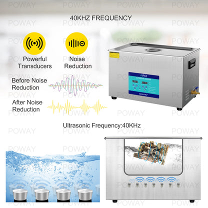 [Ships from UK ] AIPOI Ultrasonic Cleaner 800ml 2L 3.2L 6.5L 10L 15L 22L 30L Home Appliance