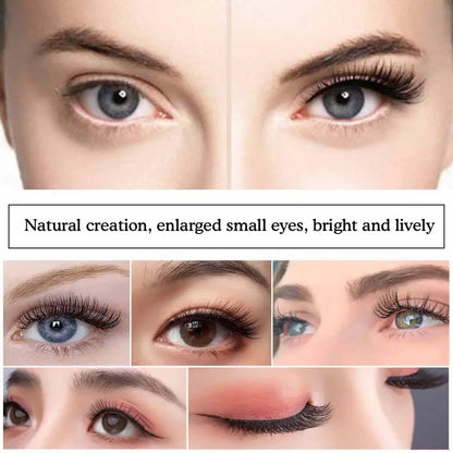 3D Natural Magnetic Eyelashes,With 5 Magnetic Lashes Shipping Box Eyelashes Handmade False Gift Reusable Support Drop Magne T6N2