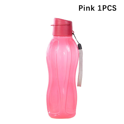 800ML Bottle Plastic Water Bottle Portable Outdoor Sports Water Cup Large Capacity Solid Color Space Cup Plastic Drinkware