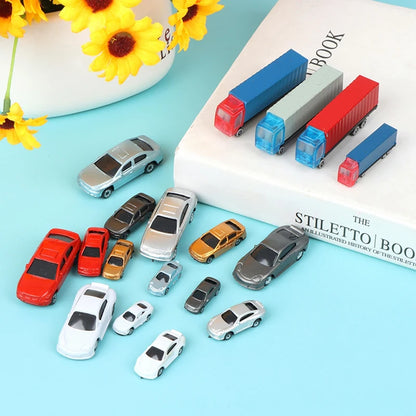 1:100-200 Dollhouse Miniature Car Truck Container Model Car Toy Doll Decor Toy