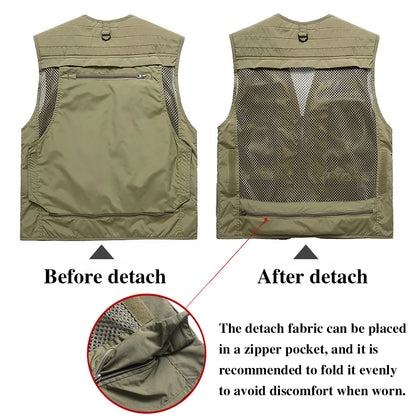 Reflective Vest Emergency Firefighter Volunteer Road Rescue Outdoor Breathable Mesh High Visibility Safety Waistcoat Workwear