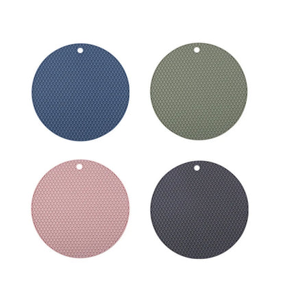 2/4 PCS Multifunction Heat Resistant Silicone Mat Drink Cup Coasters Nonslip Pads Pot Holder Table Placemat Kitchen Accessories