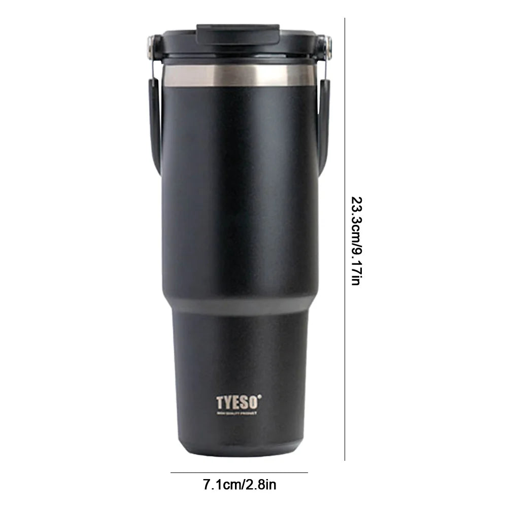 Thermos Bottle Stainless Steel 900ML Portable Ice Cup Double-Layer Insulation Travel Sports Water Bottle Insulated Water Bottle