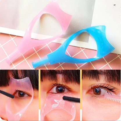 1/2/3Pcs 3 in 1 Eyelashes Tools Mascara Shield Applicator Guard Card Eyelash Guide for Beauty Cosmetic Makeup Tool