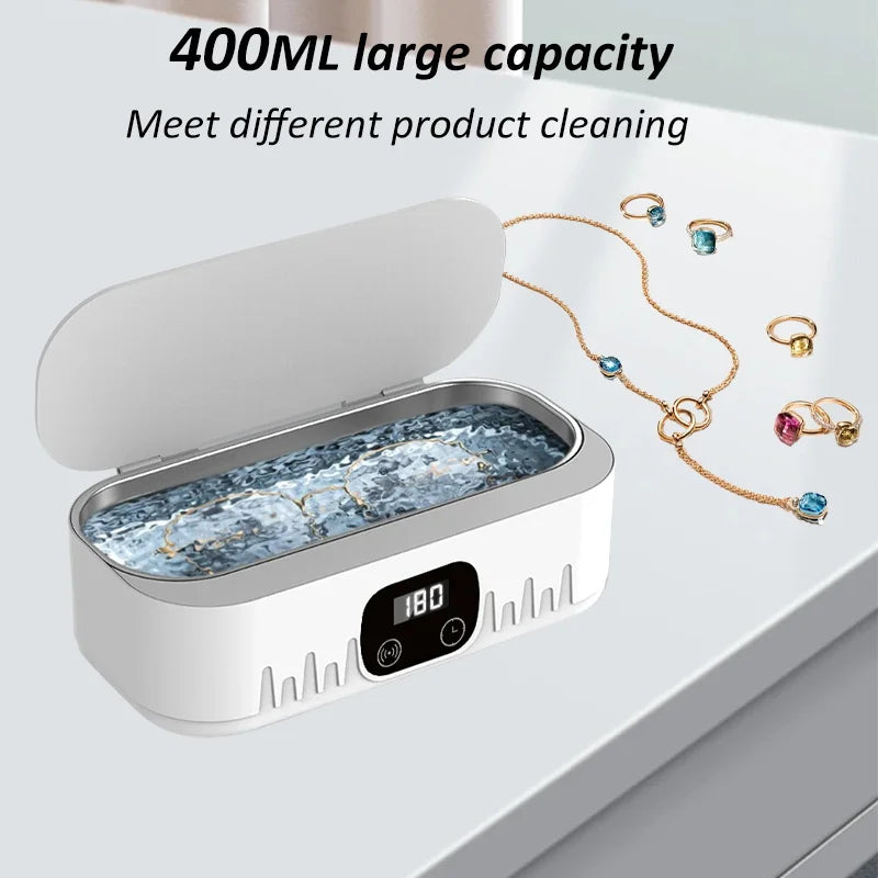 Ultrasonic Glasses Ultrasonic Cleaner Cleanser High Frequency Ultrasound Cleaning Bath For Glasses Jewelry Ultra Sonic Cleaner